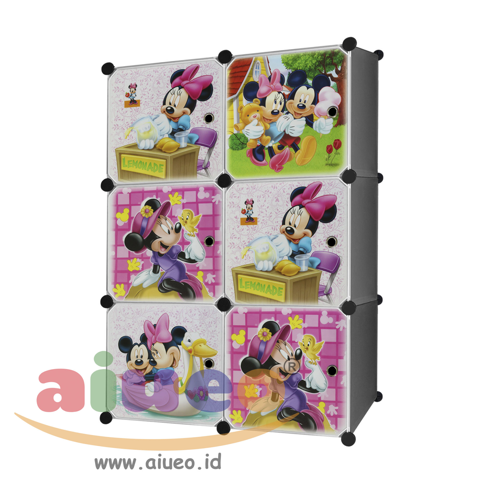 jual lemari pakaian motif mickey 6 pintu type 6 27 aiueo jual lemari pakaian motif mickey 6 pintu type 6 27 aiueo