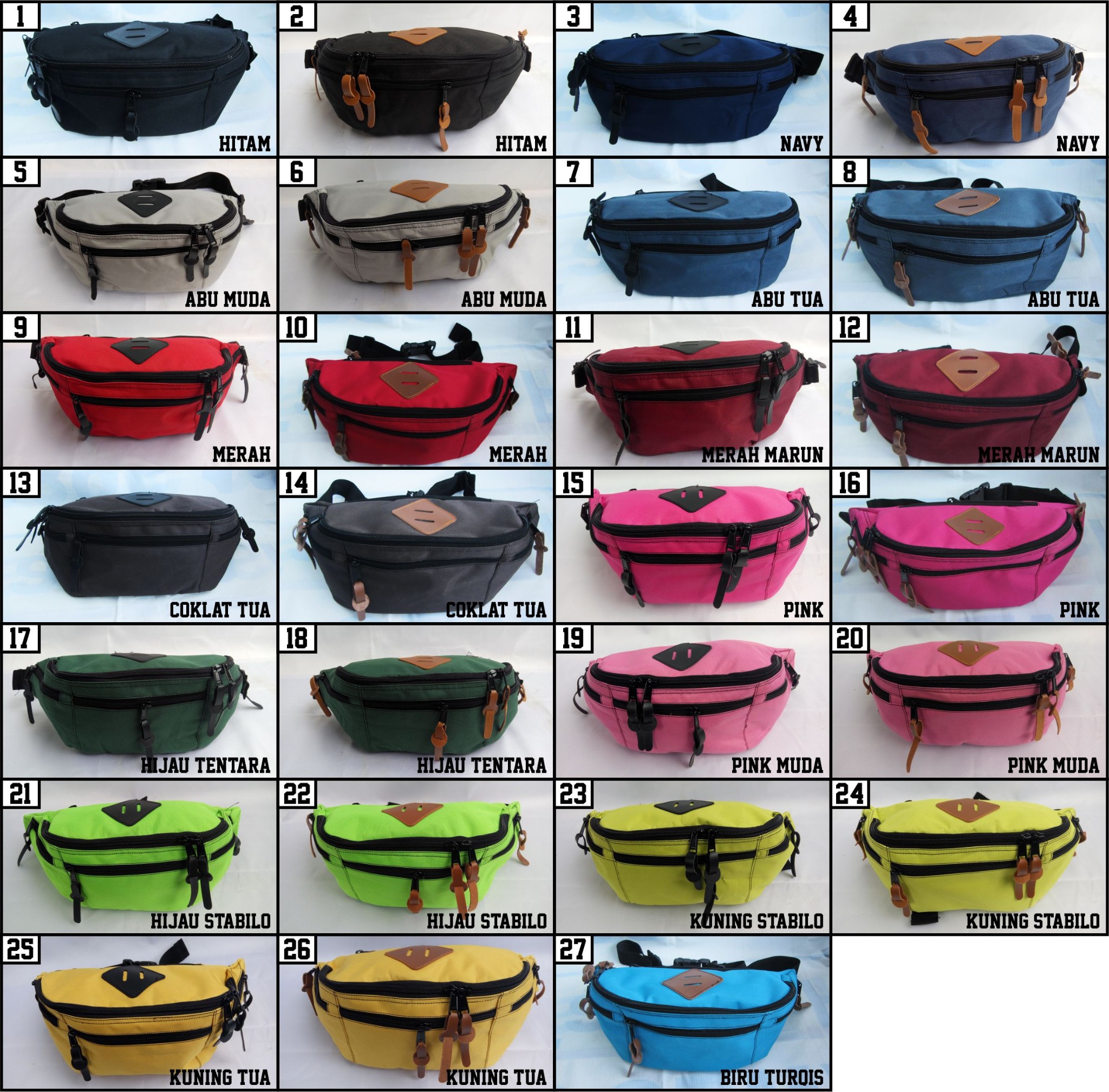 jual waistbag waist bag waist pack tas pinggang biru jual waistbag waist bag waist pack tas pinggang biru
