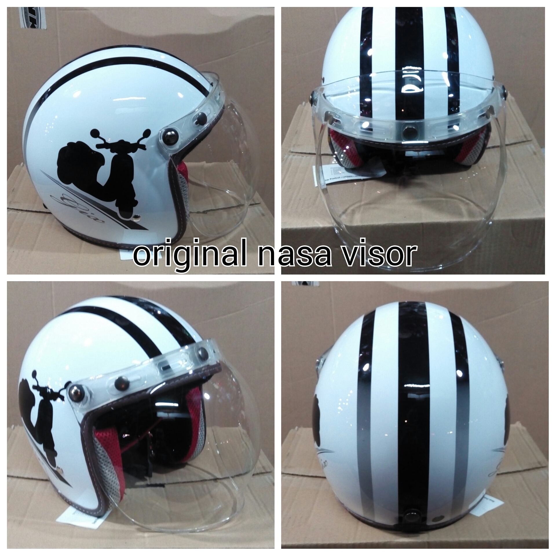 harga jual helm bogo retro klasik gix motif vespa white harga jual helm bogo retro klasik gix motif vespa white