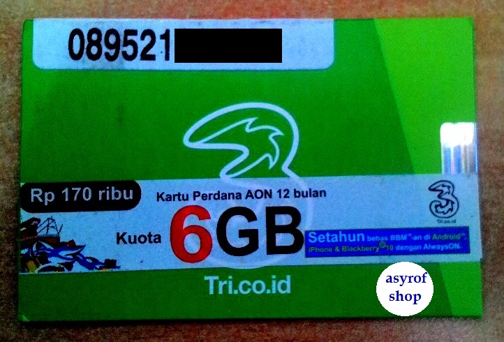 jual kartu perdana three 3 tri aon 6gb 6 gb setahun jual kartu perdana three 3 tri aon 6gb 6 gb setahun