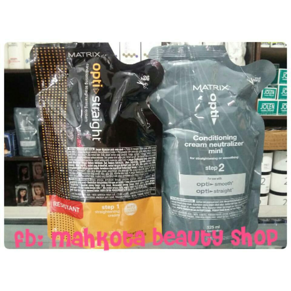 Jual MATRIX OPTISTRAIGHT OPTI STRAIGHT OBAT BONDING PELURUS RAMBUT MINISET - Mahkota Beauty Shop | Tokopedia