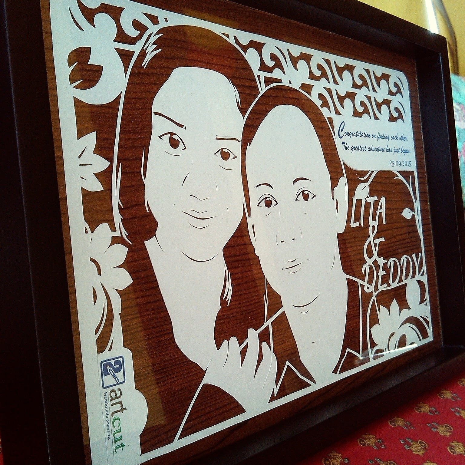 jual papercut kado unik pernikahan handmade artcut holes jual papercut kado unik pernikahan handmade artcut holes