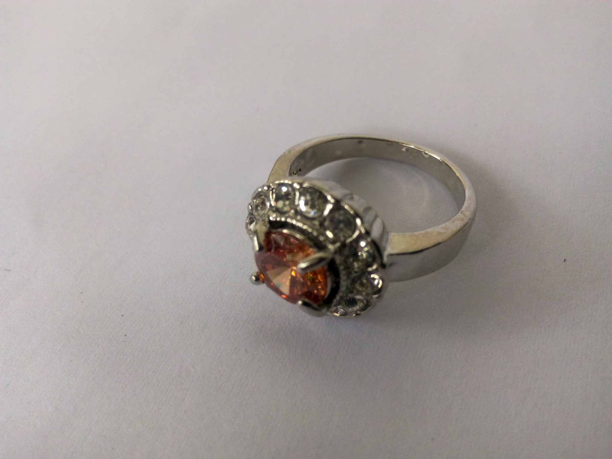 jual cincin wanita cubix swarovski element oranye jual cincin wanita cubix swarovski element oranye