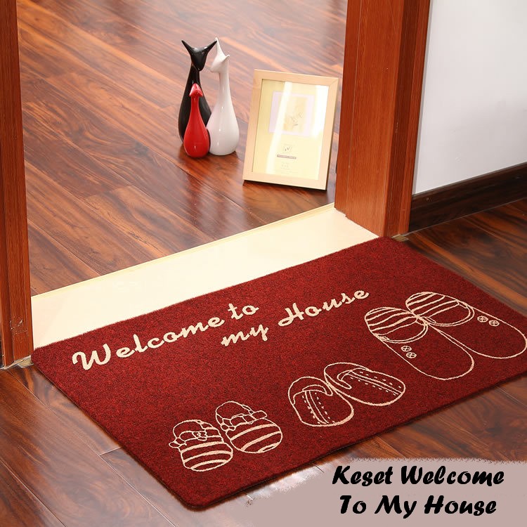 Jual Keset Elegan Anti Slip Welcome To My House Carressa Jual Keset Elegan Anti Slip Welcome To My House Carressa Tokopedia
