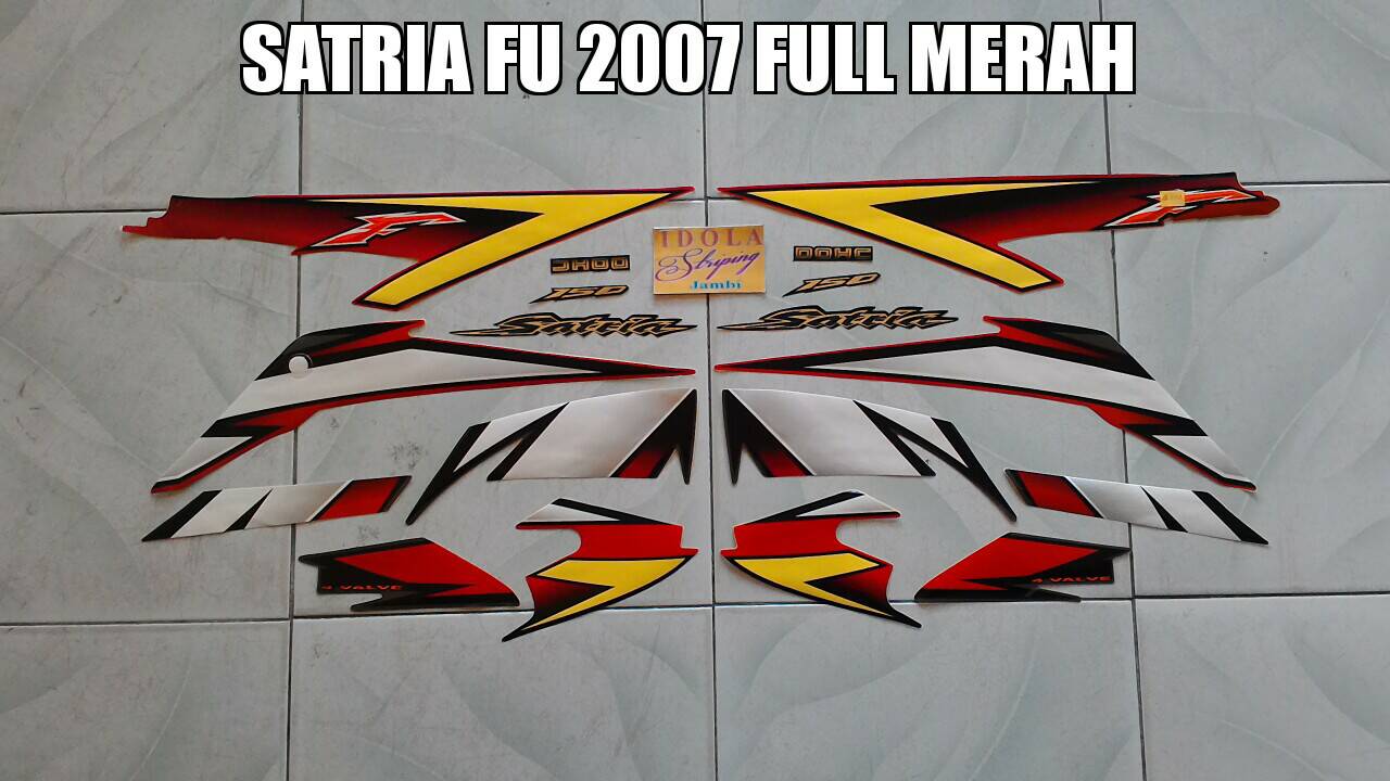 jual striping satria fu 2007 merah idola striping jual striping satria fu 2007 merah idola striping