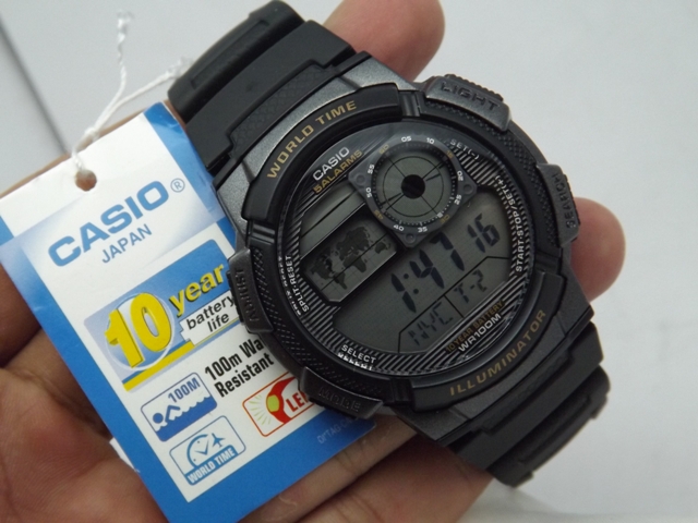 Jam Casio AE-1000W-1A (100{0cba6ab08df277df19ce8f4d7ebabb3be1366aa5cf62767fb3bb389c6668479e} ORIGINAL) Garansi 1Th Water Resist 100M