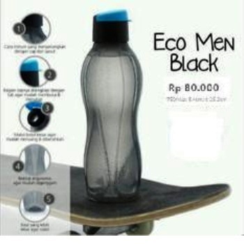 tupperware eco bottle 750 ml eco black tempat minum tupperware eco bottle 750 ml eco black tempat minum