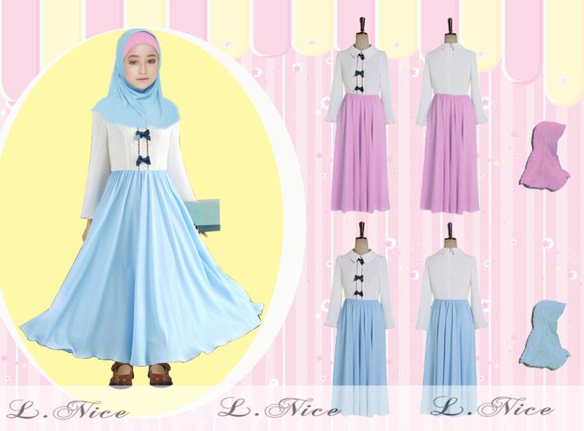baju muslim anak perempuan modern Source · Jual SLN GAMIS DRESS BAJU MUSLIM ANAK PEREMPUAN JILBAB