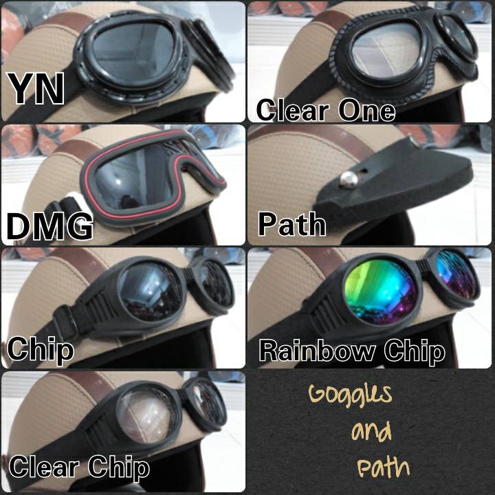 Harga Kacamata Helm Klasik Kulit / Helm Retro / Matrix Helm