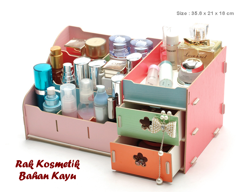 Rak Kosmetik jual rak kosmetik bahan kayu ukuran besar ceria smart Rak Kosmetik jual rak kosmetik bahan kayu ukuran besar ceria smart