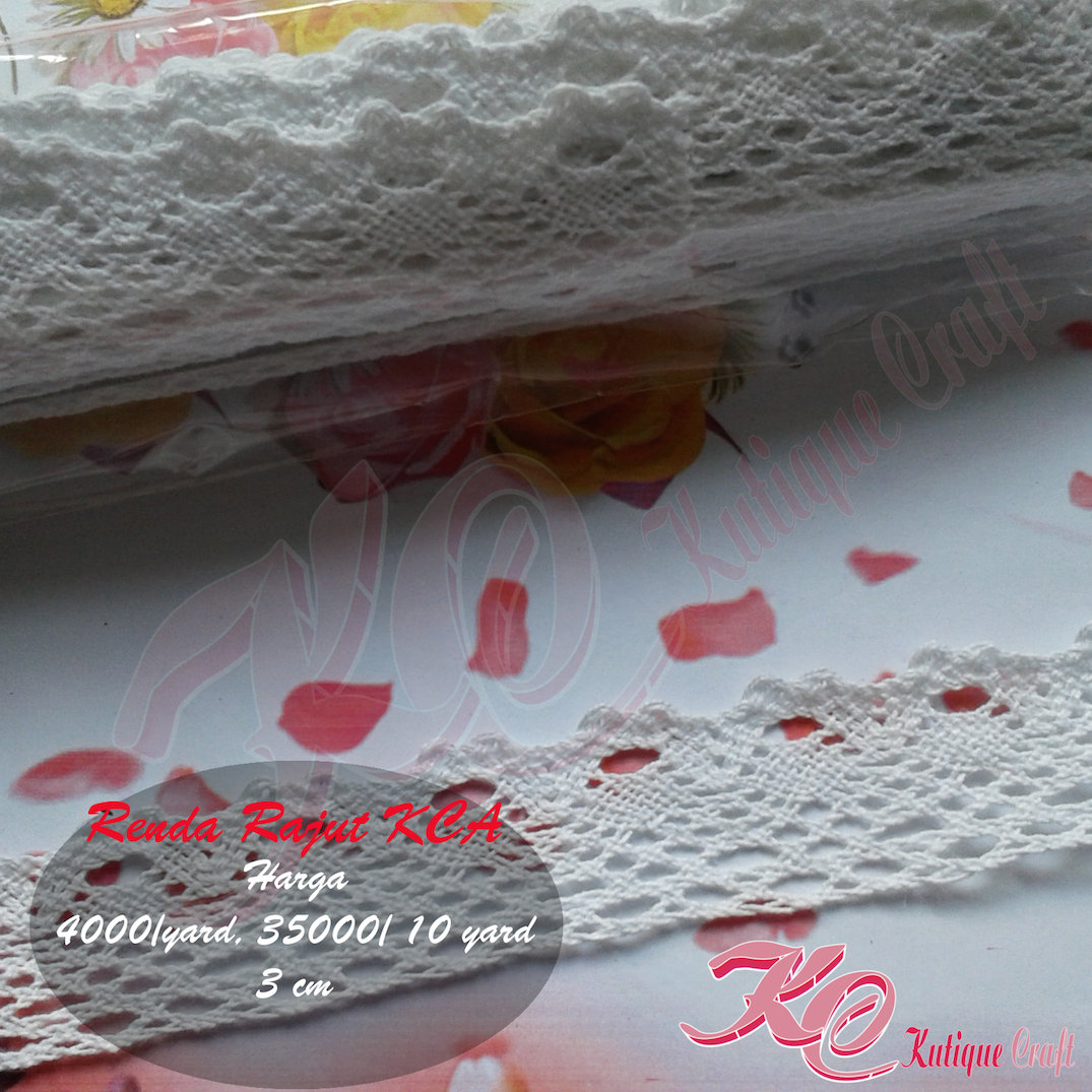 jual renda rajut kca per yard kutique craft jual renda rajut kca per yard kutique craft
