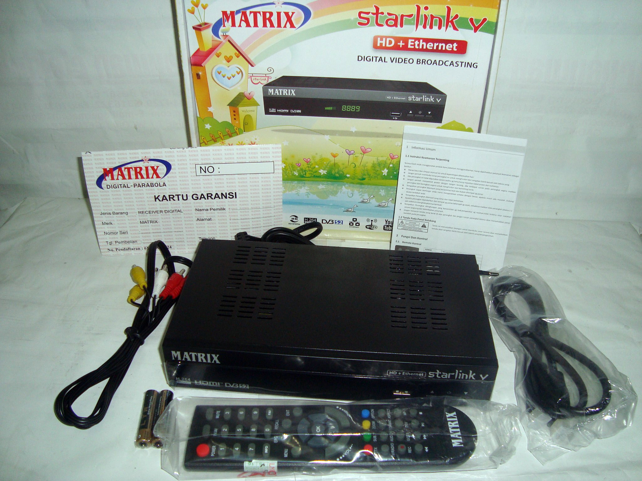 jual receiver matrix starlink v hd ethernet lilian store jual receiver matrix starlink v hd ethernet lilian store