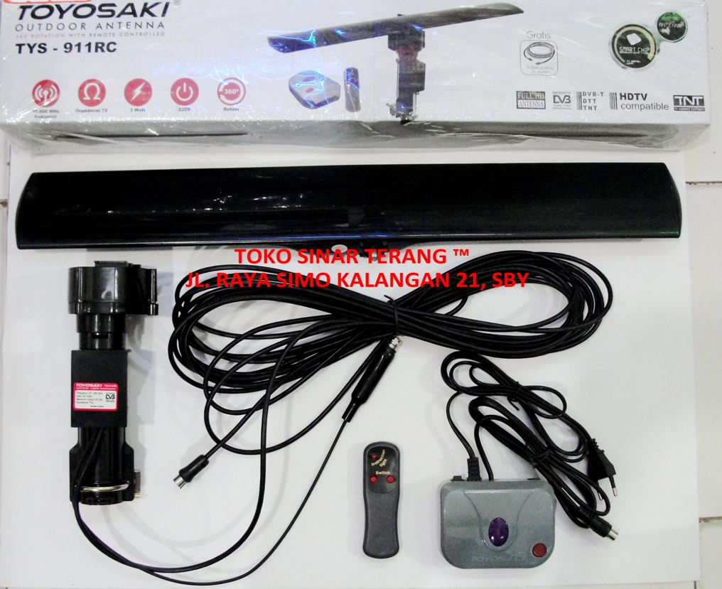 jual antena tv intra toyosaki remote tys 911 antenna jual antena tv intra toyosaki remote tys 911 antenna