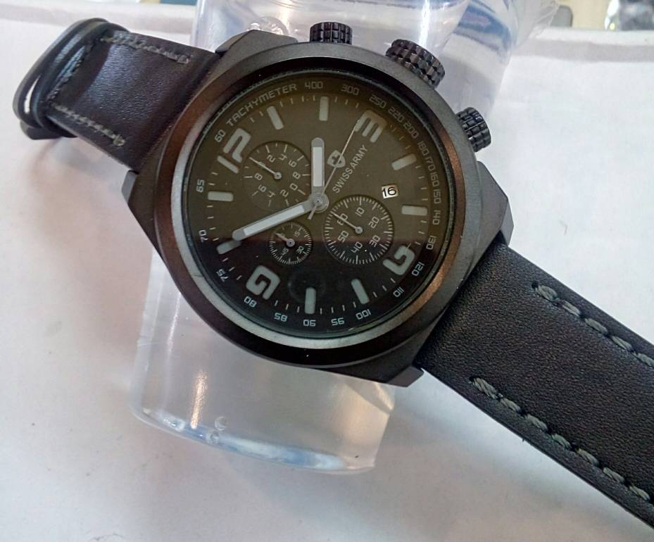jual swiss army 3126 leather black grey toko jam tangan jual swiss army 3126 leather black grey toko jam tangan