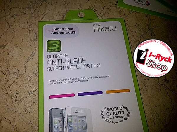 jual antigores anti gores glare hikaru japan smartfren jual antigores anti gores glare hikaru japan smartfren