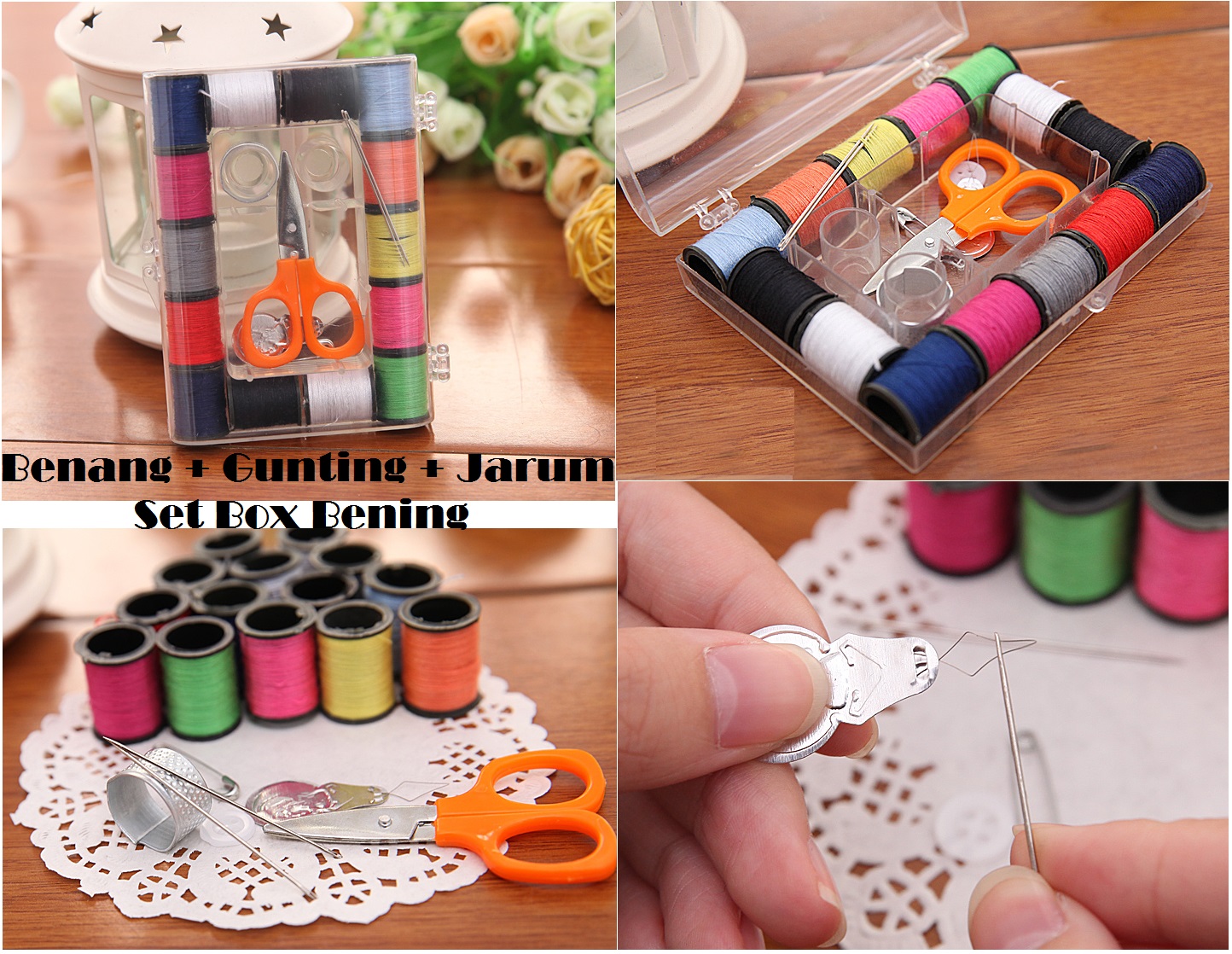 jual set peralatan jahit benang jarum gunting the jual set peralatan jahit benang jarum gunting the