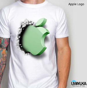 jual kaos 3d apple logo toko kaos keren unik jual kaos 3d apple logo toko kaos keren unik