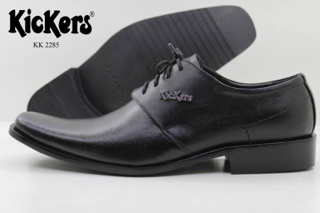 Jual Sepatu Kickers Hitam Pantofel Kerja Casual Kulit Asli jual sepatu kickers hitam pantofel kerja casual kulit asli