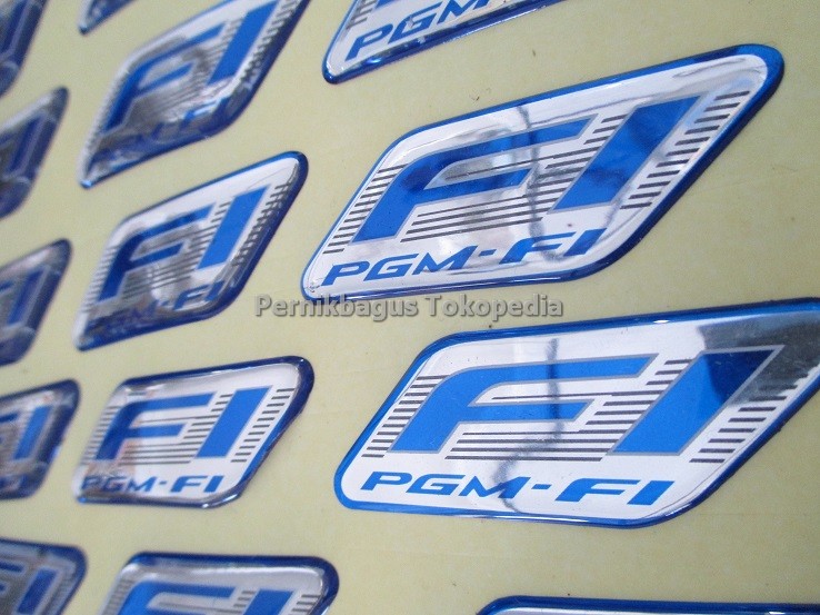 Harga Stiker Emblem PGM-Fi FI Logo Dome Original 100% HGP Honda Injeksi