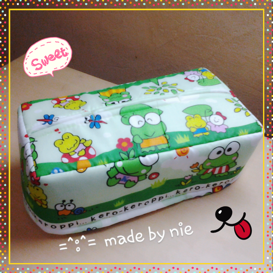 jual tempat kotak tissue tisu kain katun handmade keroppi salur nie olshop jual tempat kotak tissue tisu kain katun handmade keroppi salur nie olshop
