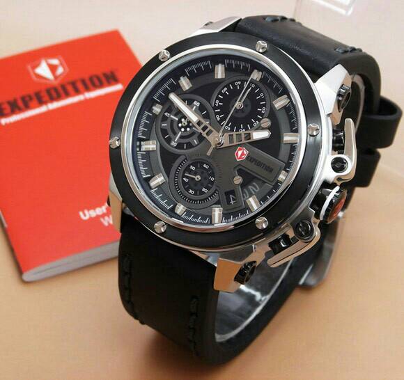 jual jam tangan pria expedition e6603m silver black jual jam tangan pria expedition e6603m silver black