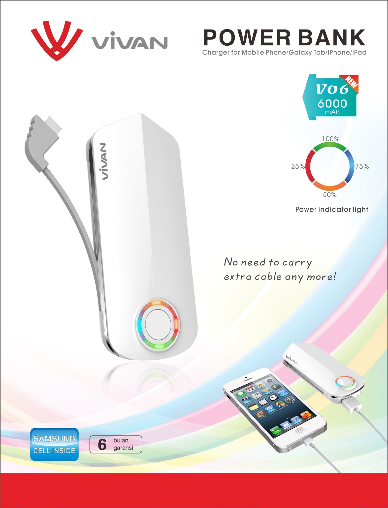jual powerbank vivan v06 6000mah setia komputer jual powerbank vivan v06 6000mah setia komputer