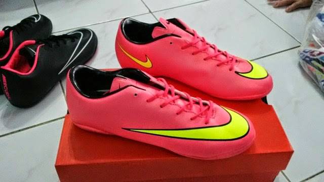 Jual Sepatu Futsal Nike Vapor X Mercurial Pink & Yellow