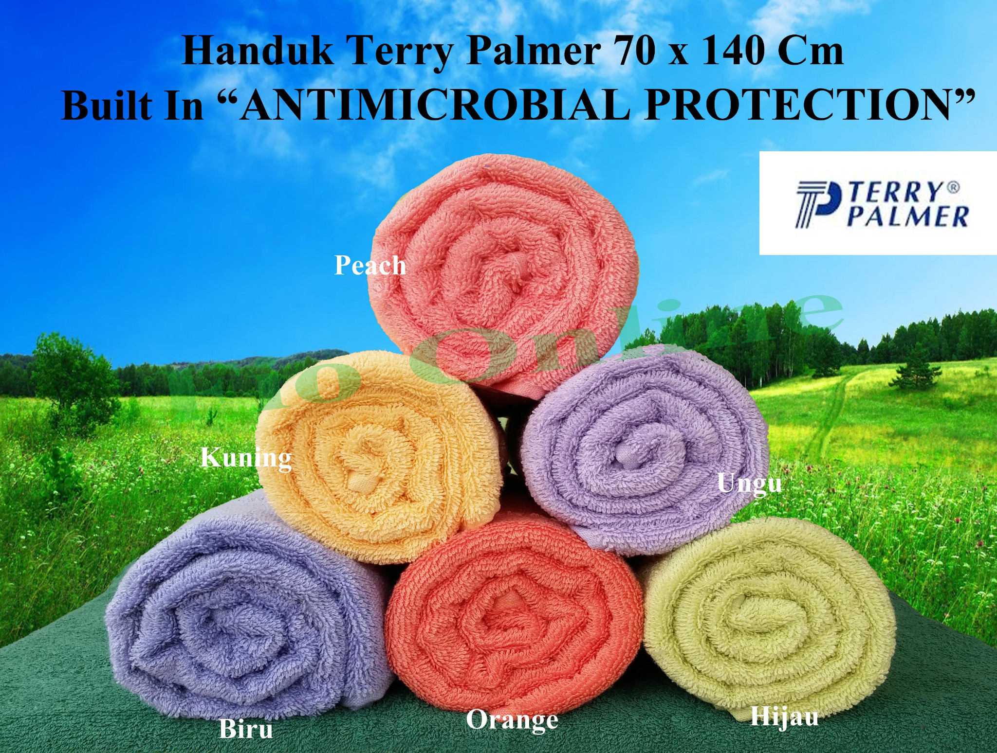 jual handuk terry palmer 70x140cm fio jual handuk terry palmer 70x140cm fio