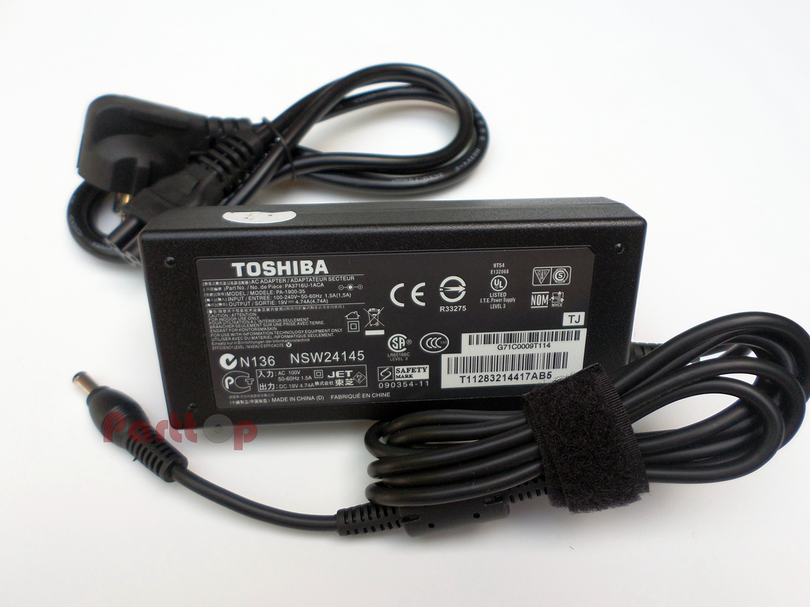 jual adaptor charger laptop toshiba 19v 4 74a original jual adaptor charger laptop toshiba 19v 4 74a original