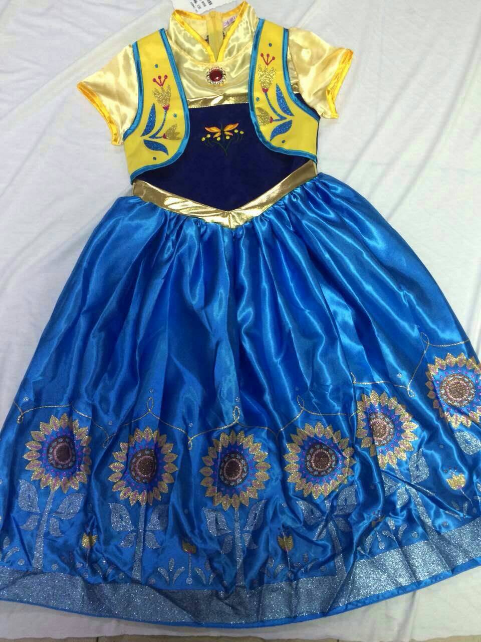 jual baju dress kostum frozen fever biru 06 import jual baju dress kostum frozen fever biru 06 import