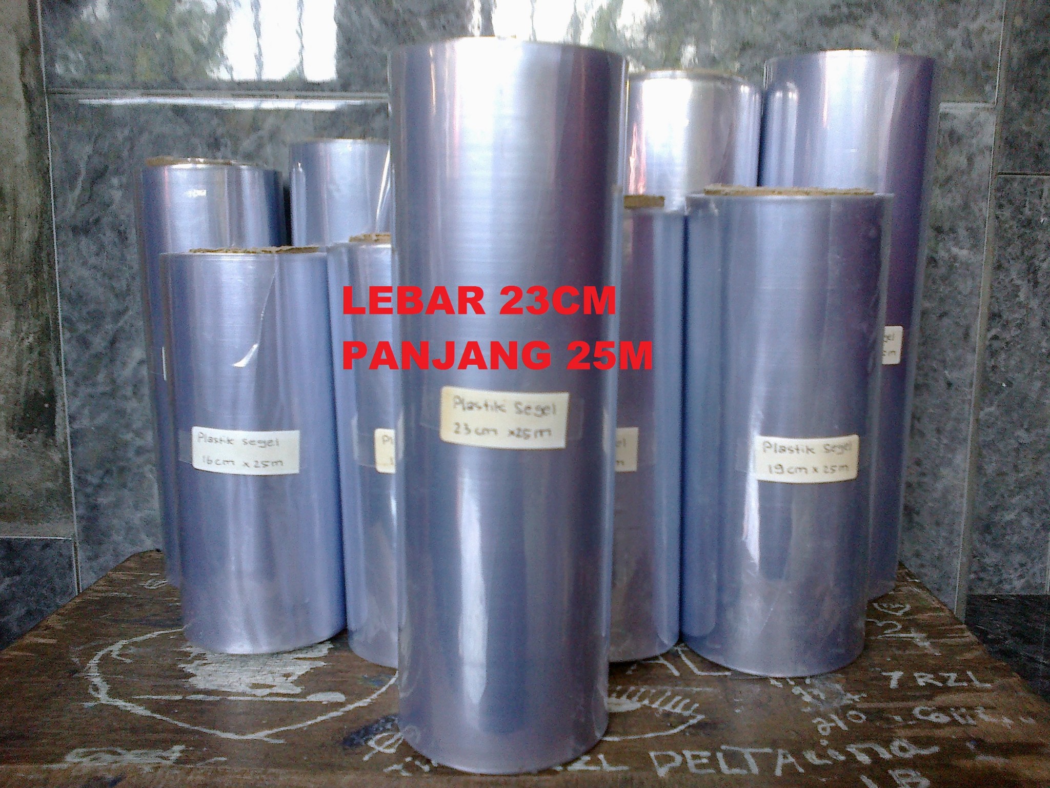 jual plastik segel pvc shrink 23cm x 25m d d store jual plastik segel pvc shrink 23cm x 25m d d store