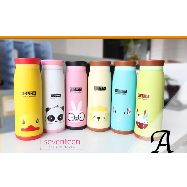jual botol minum termos tahanpanas stainless animal panda rabbit 500ml seventeenstore jual botol minum termos tahanpanas stainless animal panda rabbit 500ml seventeenstore