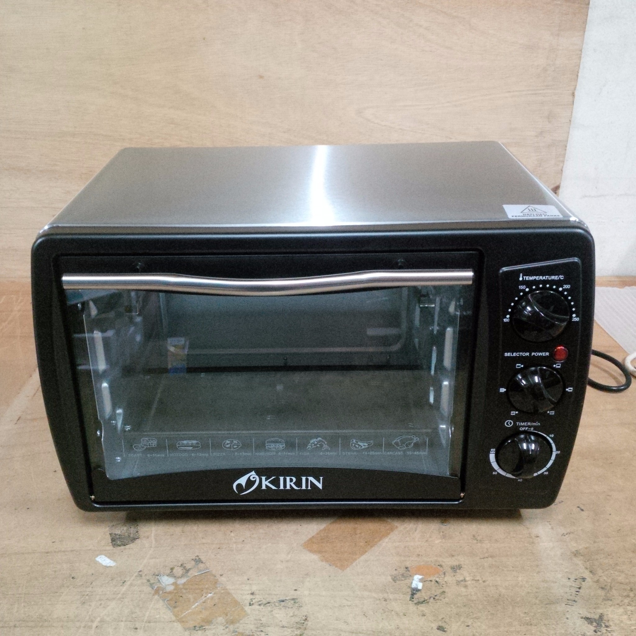 jual oven listrik kirin 190ra 19lt bonus fish grill toko perabotan jual oven listrik kirin 190ra 19lt bonus fish grill toko perabotan