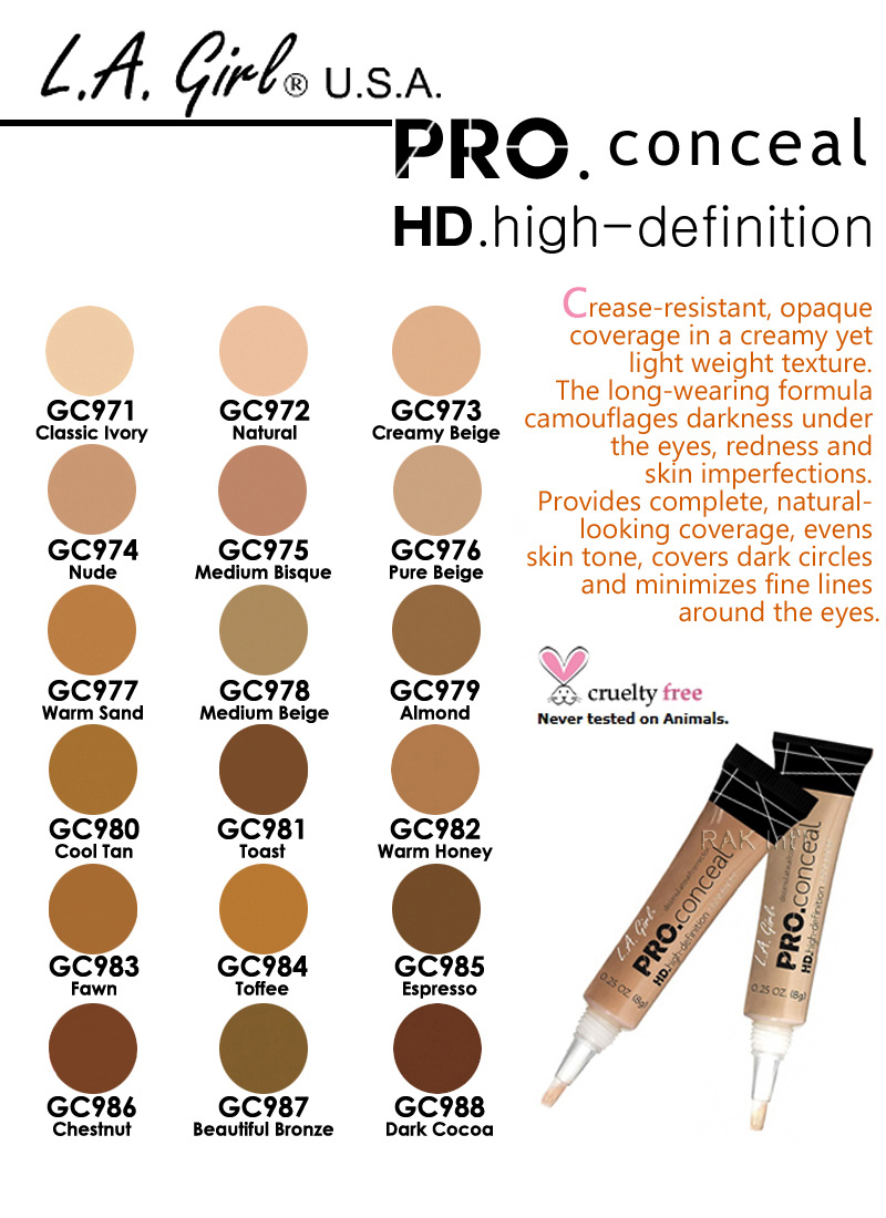 jual la hd pro conceal contour shading concelaer jual la hd pro conceal contour shading concelaer