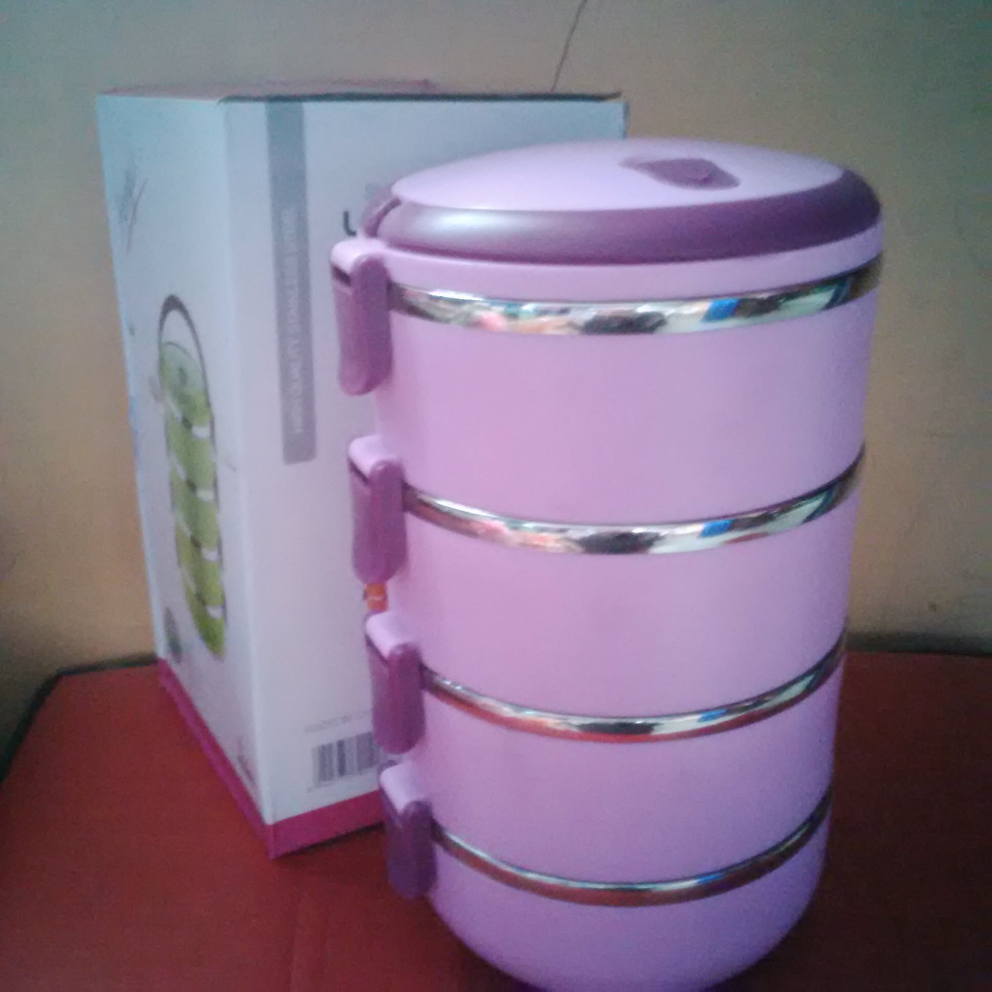 jual rantang stainless steel lunch box susun 4 polos jual rantang stainless steel lunch box susun 4 polos
