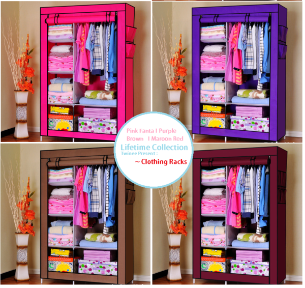 jual clothes rack cloth with cover lemari rak baju kain pakaian organizer serba grosir murah jual clothes rack cloth with cover lemari rak baju kain pakaian organizer serba grosir murah