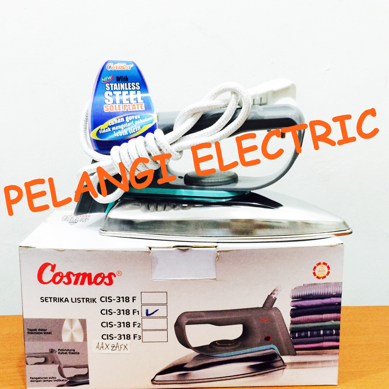 jual setrika gosokan listrik cosmos cis 318 pelangi jual setrika gosokan listrik cosmos cis 318 pelangi
