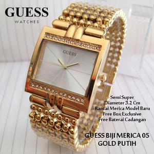 jual jam tangan wanita guess merica segi gold flat putih ocishop jual jam tangan wanita guess merica segi gold flat putih ocishop