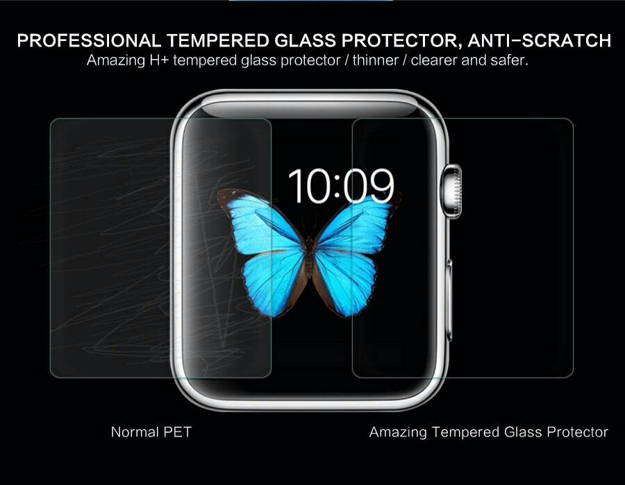 tempered glass nillkin apple 38mm amazing h casingcoverhape tempered glass nillkin apple 38mm amazing h casingcoverhape