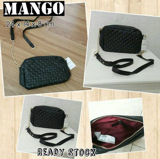 jual tas mango mini studded black original murah suplier tas original jual tas mango mini studded black original murah suplier tas original