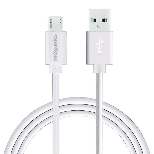 Jual MOGANICS Kabel Data & Charger Micro USB 120cm Putih - moganics - OS | Tokopedia