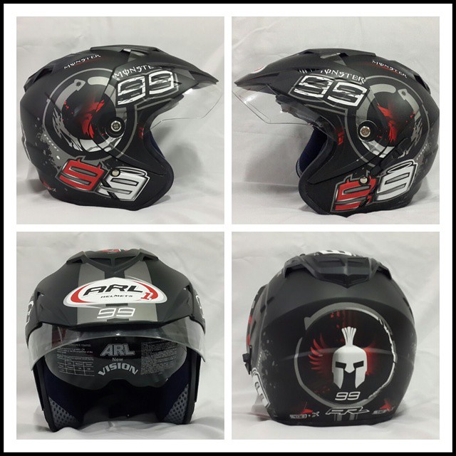 jual helm jorge lorenzo 99 motogp hitam doff visor jual helm jorge lorenzo 99 motogp hitam doff visor