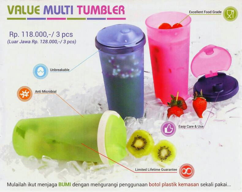 jual value multi tumbler tulipware zone jual value multi tumbler tulipware zone
