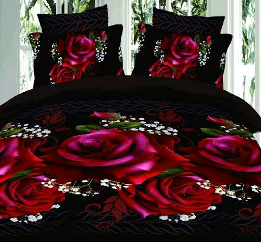 harga sprei katun jepang 3d motif bunga mawar elegan king harga sprei katun jepang 3d motif bunga mawar elegan king