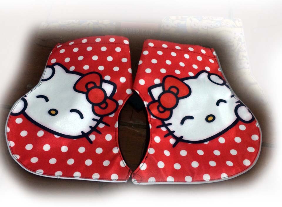 Harga sarung tangan anti panas tempel stang motor SUPERCOOL Hello Kitty Red