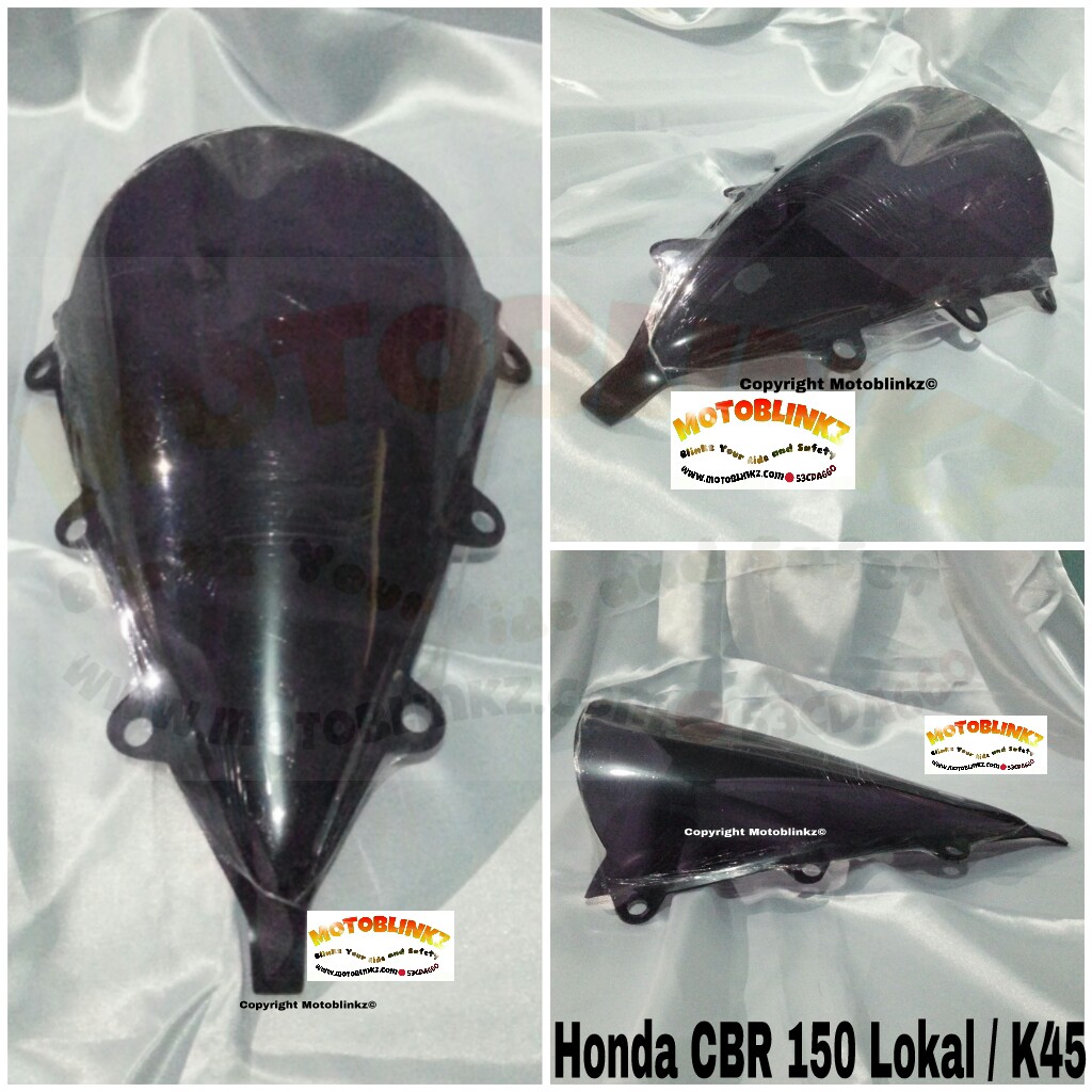 Harga Windshield / Visor Jenong Smoke / Bening Honda CBR 150R Lokal / K45