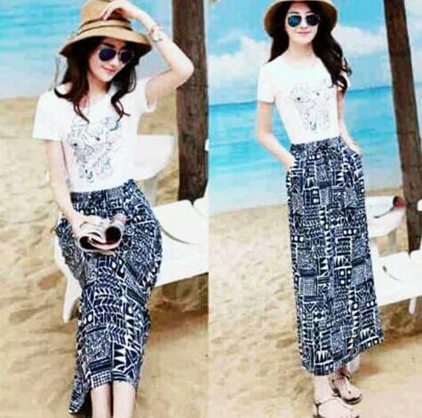 Baju Pantai Wanita Sleeveless V Neck Shirt Size M baju pantai wanita keren terbaru 2017 bintang
