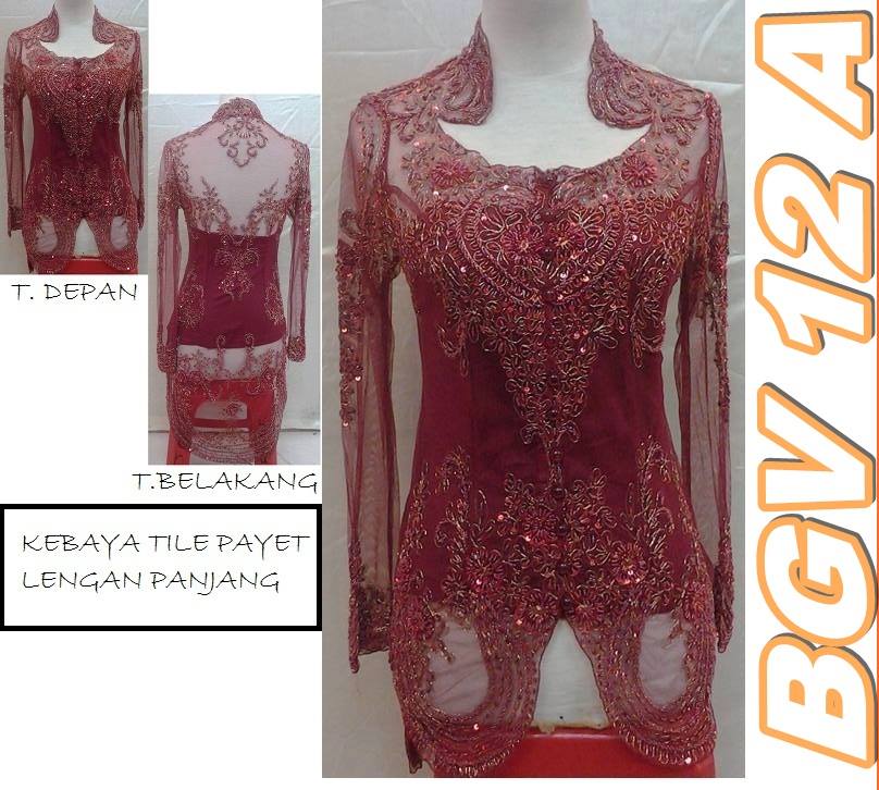 jual atasan kebaya tille payet lengan panjang kamisol jual atasan kebaya tille payet lengan panjang kamisol