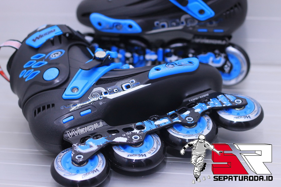 jual sepatu roda inline skate weiqiu evo black blue sepaturoda id jual sepatu roda inline skate weiqiu evo black blue sepaturoda id