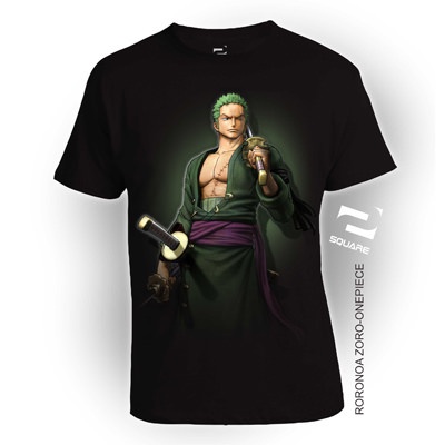jual kaos 3d square roronoa zoro one jual kaos 3d square roronoa zoro one